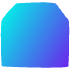 Shape Abstract Tag Square Trapezoid Element from Organic Shapes - Gradient Set