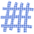 Shape Abstract Waffle Reticulum Element from Organic Shapes - Texturized Set