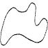Shape Abstract Wave Element from Organic Shapes - Filled Set