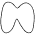 Shape Abstract Wing Element from Organic Shapes - Line Set