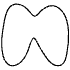 Shape Abstract Wing Element from Organic Shapes - Filled Set