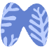 Shape Abstract Wing Element from Organic Shapes - Texturized Set