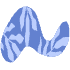 Shape Abstract Worm Element from Organic Shapes - Texturized Set