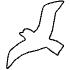 Shape Bird Nature Element from Organic Shapes - Filled Set