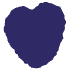 Shape Bubble Heart Element from Organic Shapes - Rough Ink Set