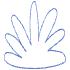 Shape Bush Big Nature Element from Organic Shapes - Line Set