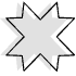 Star Ribbon Cross Element from Geometrica (Combo) Set