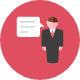 Businessman Talk icon - Free transparent PNG, SVG. No Sign up needed.