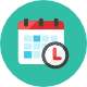 Calendar Time icon - Free transparent PNG, SVG. No Sign up needed.