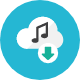 Cloud Music Download icon - Free transparent PNG, SVG. No Sign up needed.