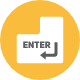 Enter Key icon - Free transparent PNG, SVG. No Sign up needed.