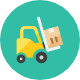 Forklift icon - Free transparent PNG, SVG. No Sign up needed.