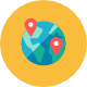 Globe Pin icon - Free transparent PNG, SVG. No Sign up needed.