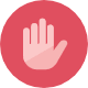 Hand Block icon - Free transparent PNG, SVG. No Sign up needed.