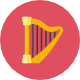 Harp icon - Free transparent PNG, SVG. No Sign up needed.