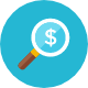Money Search icon - Free transparent PNG, SVG. No Sign up needed.