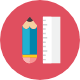 Pencil Ruler 2 icon - Free transparent PNG, SVG. No Sign up needed.