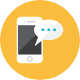 Smartphone Message icon - Free transparent PNG, SVG. No Sign up needed.