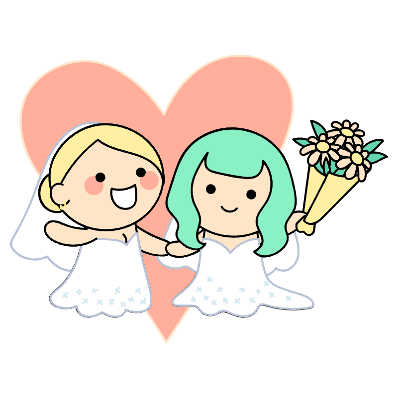 Lgbt Wedding Illustration from Seoul Set