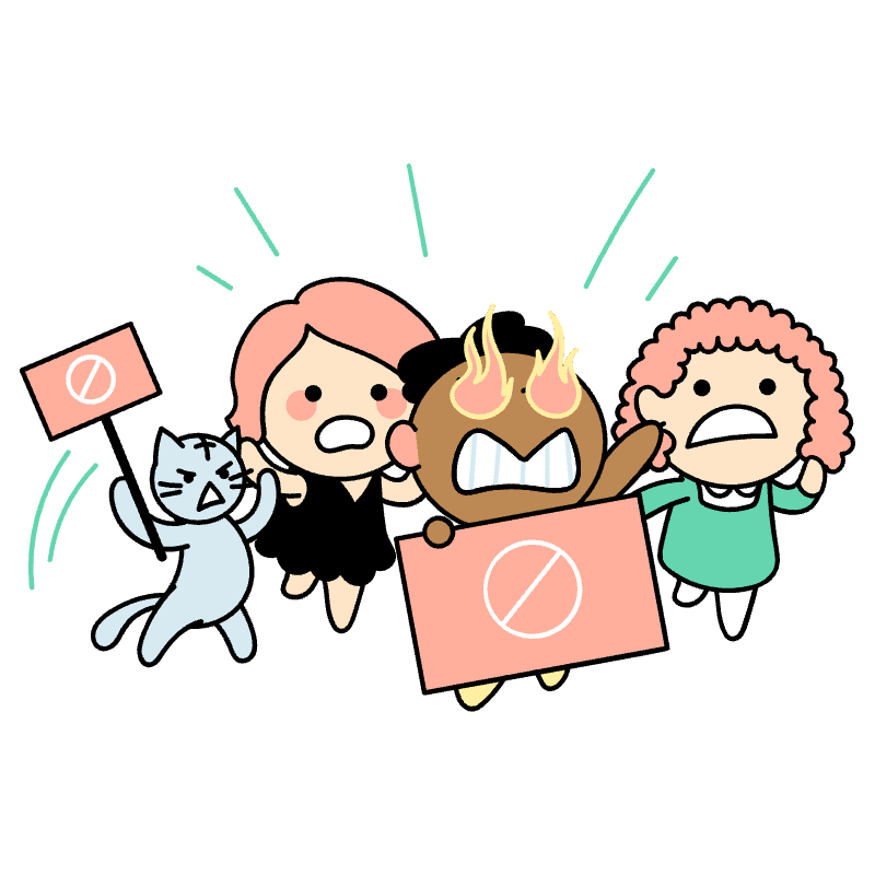 Street Protest Illustration from Seoul Set