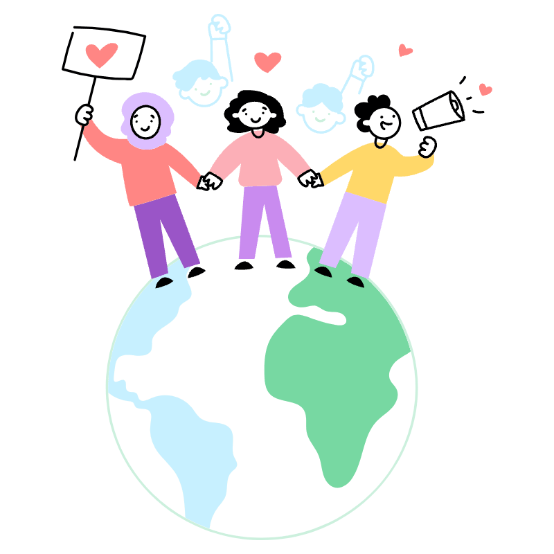 HUMAN RIGHT Illustration from Barcelona Set