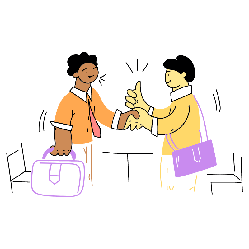 BUSINESS DEAL 2 Illustration from Barcelona Set