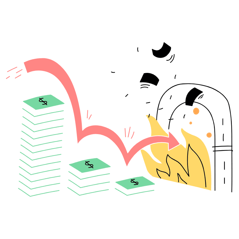 Business Graph 2 Illustration from Barcelona Set