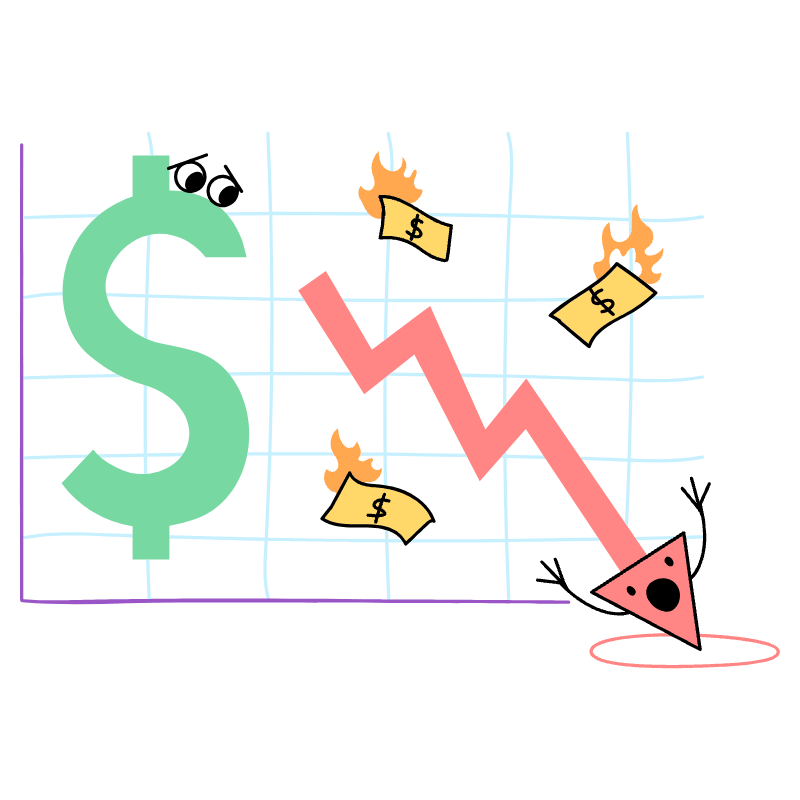 BUSINESS GRAPH Illustration from Barcelona Set