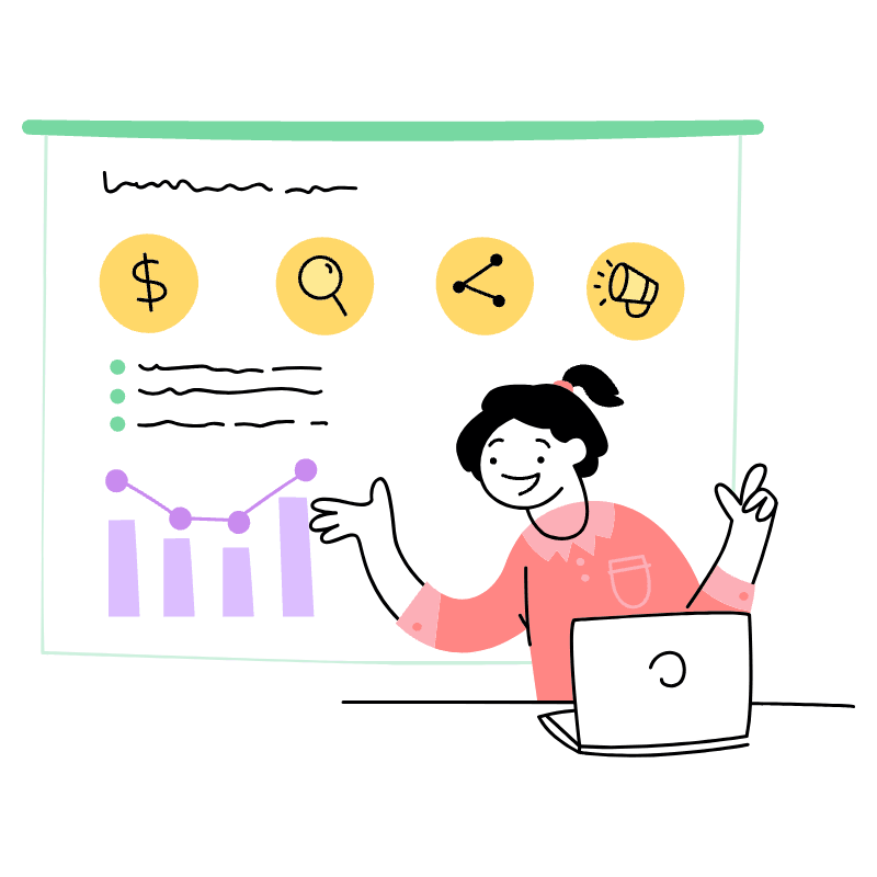 BUSINESS PRESENTATION Illustration from Barcelona Set