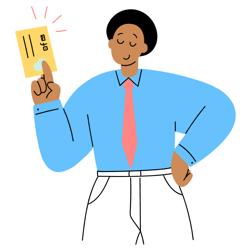 Businessman Giving Business Card 1 Illustration from Barcelona Set
