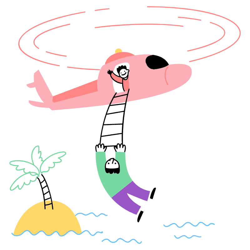 Helicopter RESCUE 1 Illustration from Barcelona Set