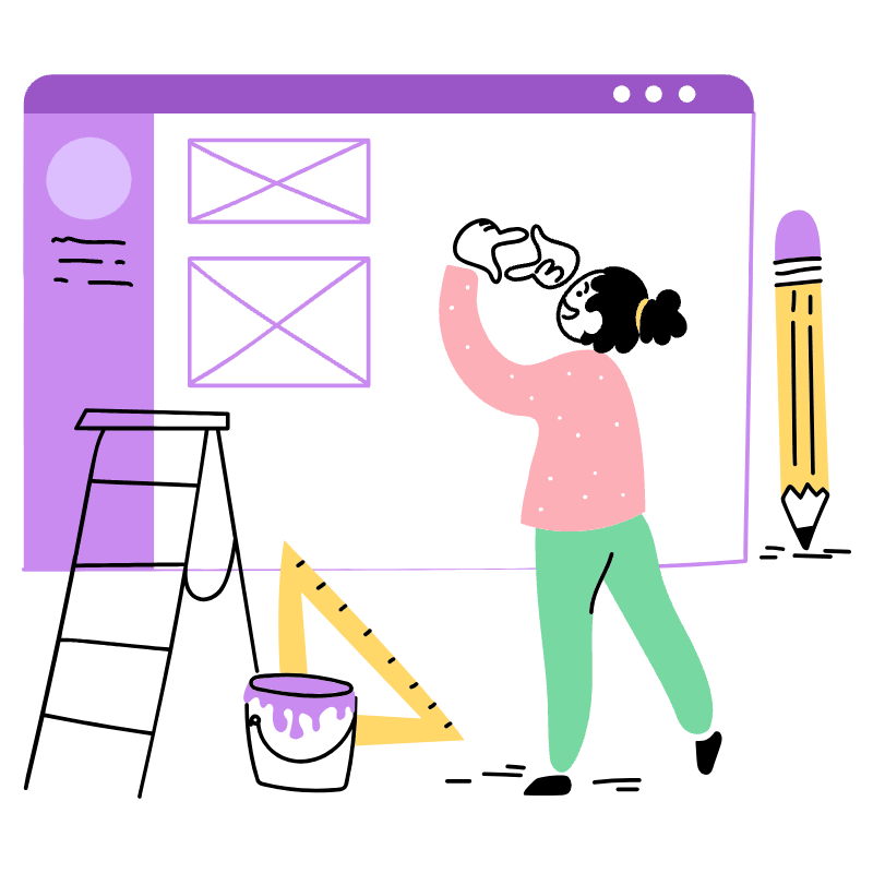 DESIGN Website 1 Illustration from Barcelona Set