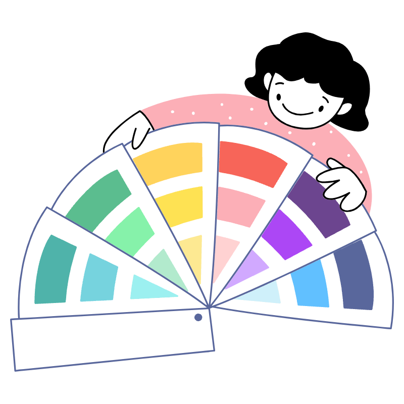 Designer Color Palette 1 Illustration from Barcelona Set