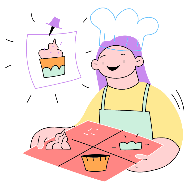 MVP Product Mockup 2 Illustration from Barcelona Set