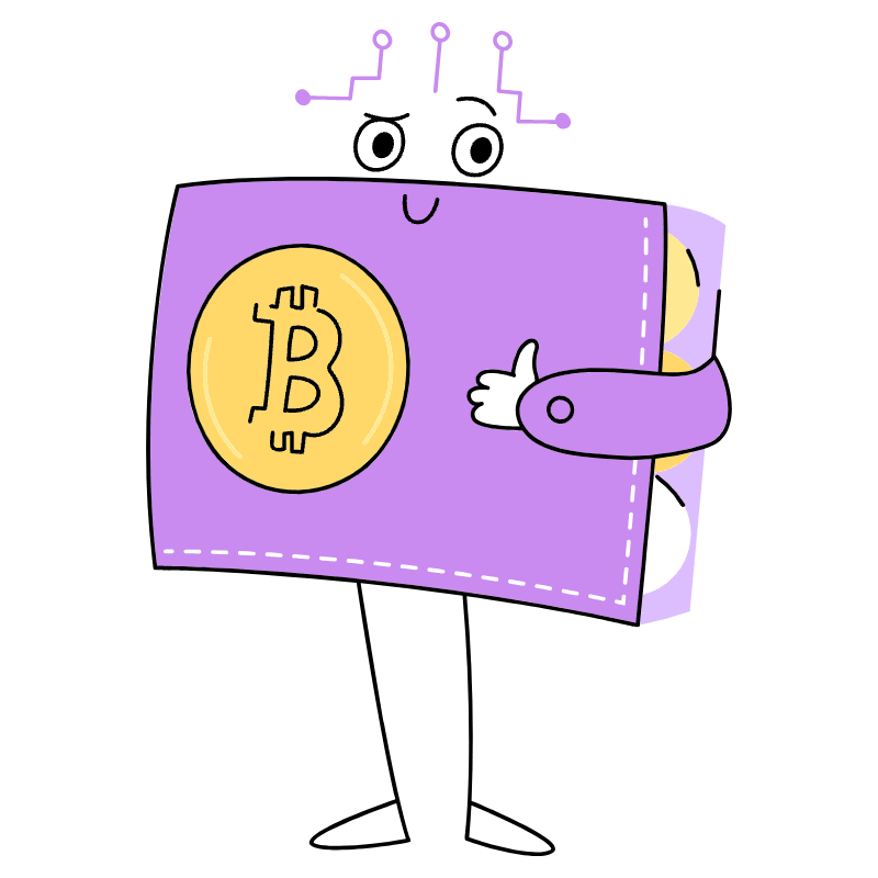 CRYTOCURRENCY WALLET 1 Illustration from Barcelona Set