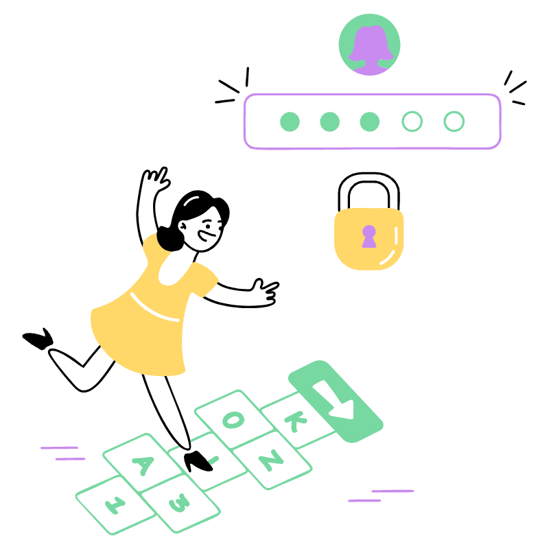 Enter Password 2 Illustration from Barcelona Set