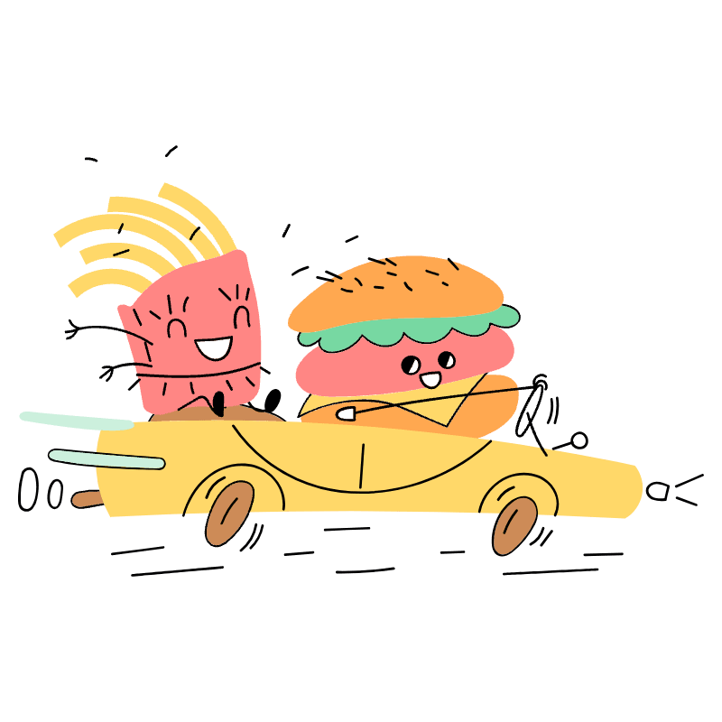FAST FOOD 2 Illustration from Barcelona Set