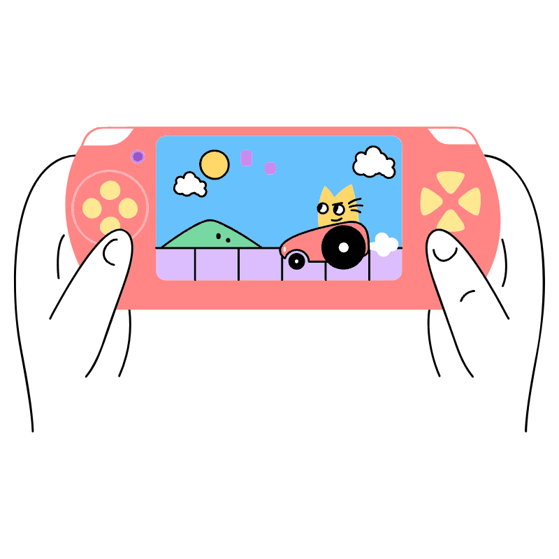 GAMING PORTABLE CONSOLE 1 Illustration from Barcelona Set