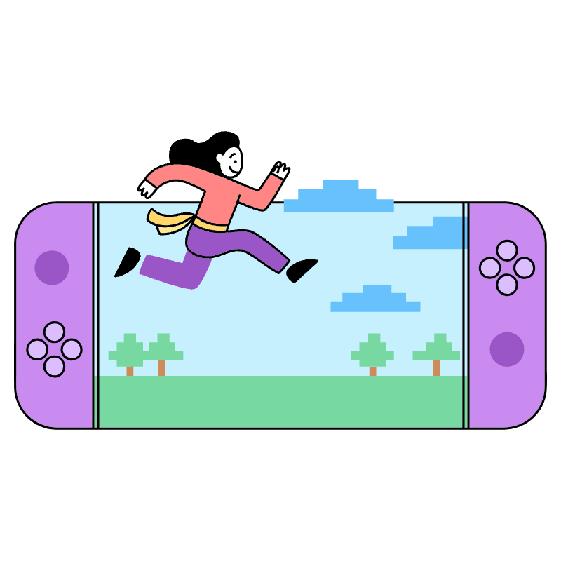 Gaming Portable Console Illustration from Barcelona Set