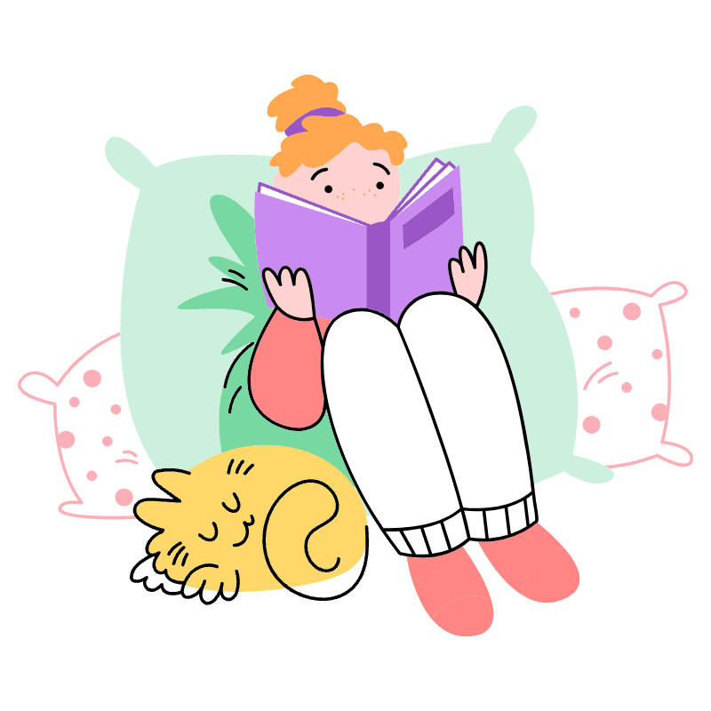 READ BOOK 1 Illustration from Barcelona Set