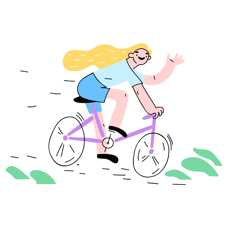 RIDE BYCICLE 1 Illustration from Barcelona Set