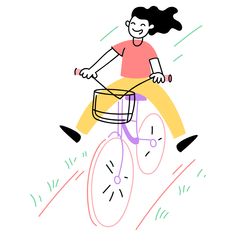 RIDE BYCICLE 2 Illustration from Barcelona Set