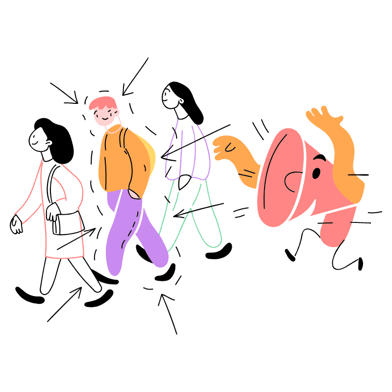 MARKETING TARGET 1 Illustration from Barcelona Set