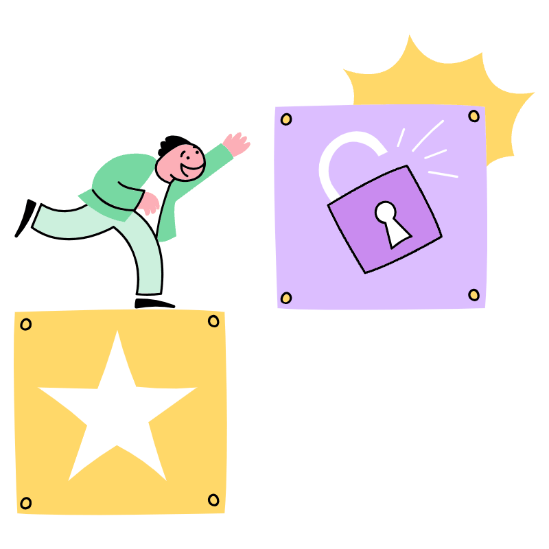 LEVEL FEATURE UNLOCKED 2 Illustration from Barcelona Set
