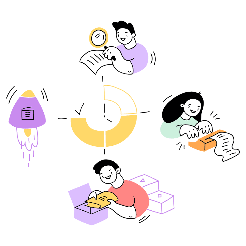 PROJECT TIMELINE 1 Illustration from Barcelona Set