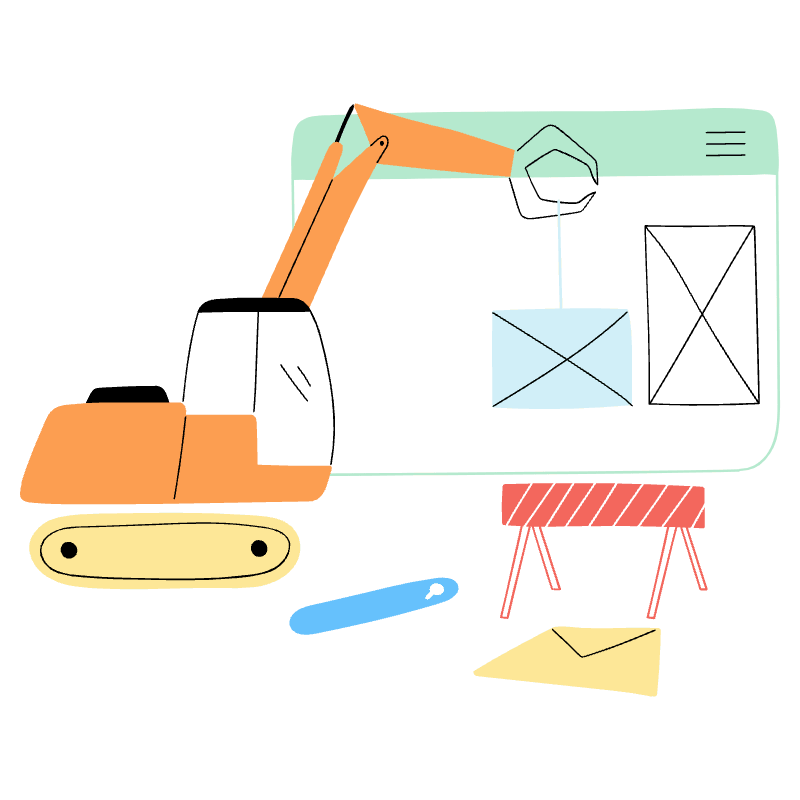 Site Builder Illustration from Barcelona Set
