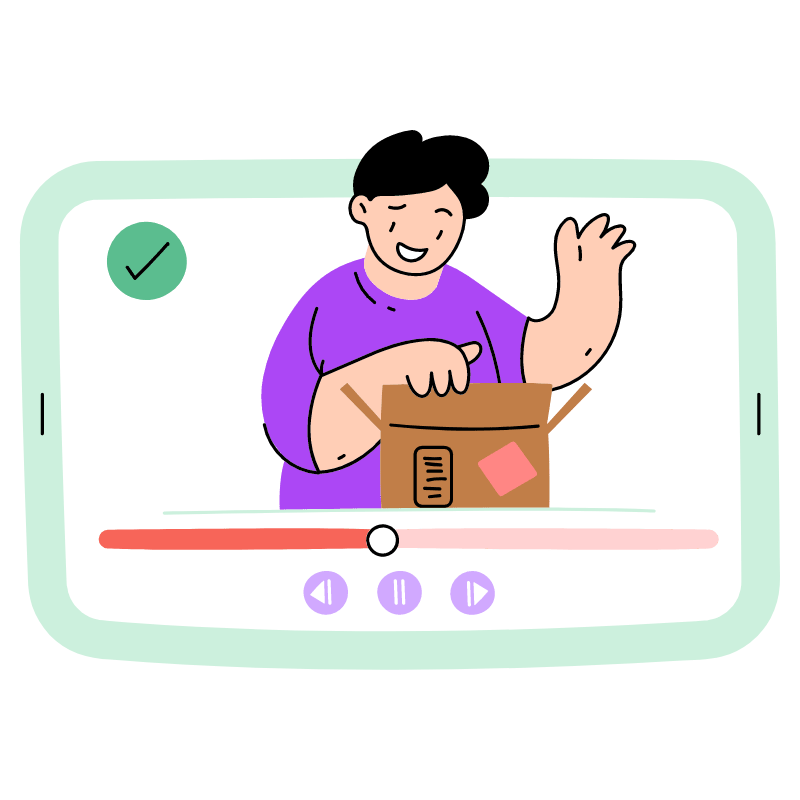 Unboxing Product Illustration from Barcelona Set