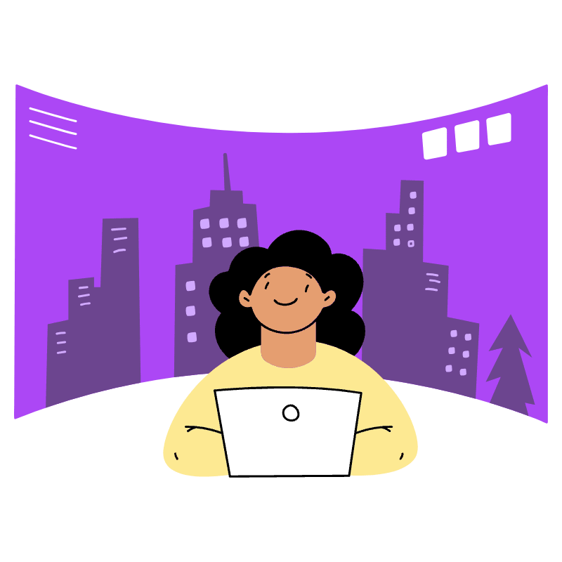 Virtual Tour Illustration from Barcelona Set