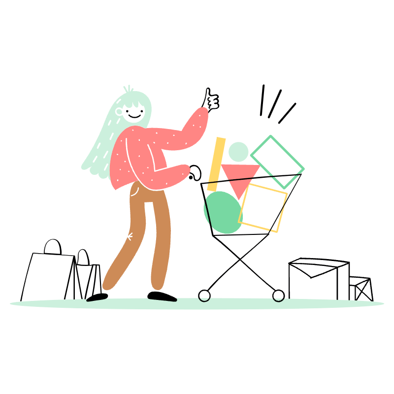 Add To Cart 1 Illustration from Barcelona Set