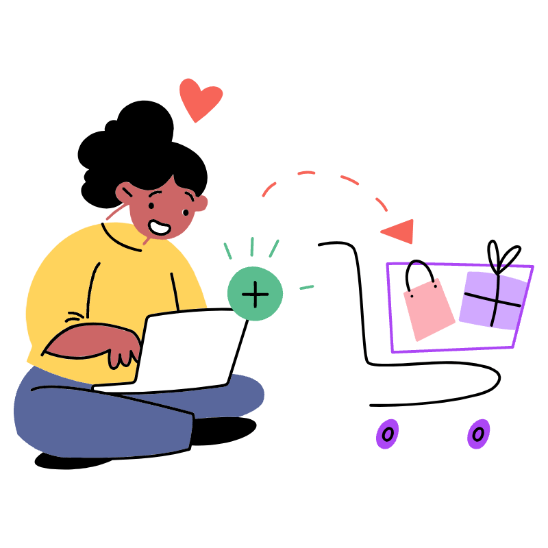 Add To Cart Illustration from Barcelona Set